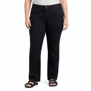 Talbots black straight leg jeans women’s curvy 16 petite